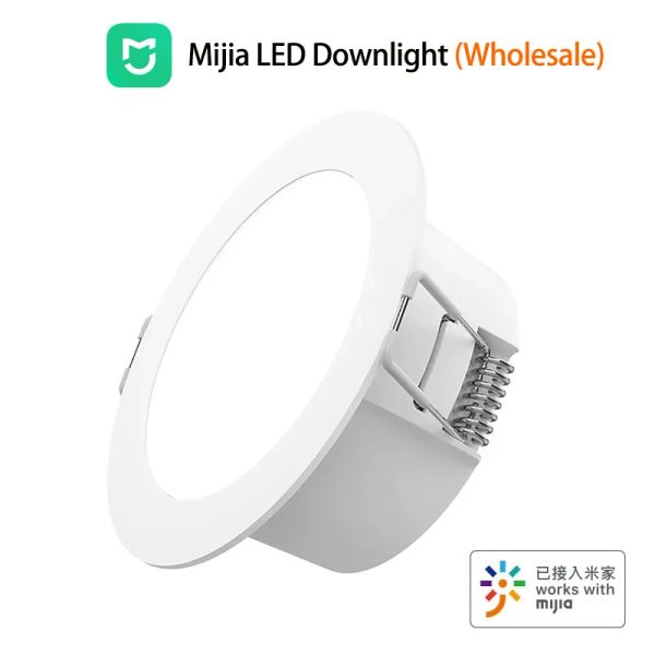 Control de luz descendente LED inteligente Compatible con Bluetooth Control remoto por voz de malla ajustar la luz de temperatura de Color funciona con la aplicación Mi Home
