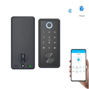 Contrôle Smart TTLOCK BLUETOOTH ENTRE ENTRYE LORCE PORTE DE PORTE ELECTRONIQUE CHEYPAD MOT DE MOT DE MOT DE MOT DE PASSE FIGER-FINGIN