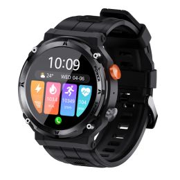 Contrôler Smart Watch C21 Pro Men Rugged Outdoor Sport Bluetooth Call vocal Assistant 1.39 pouce de fitness Tracker Smartwatch Smart