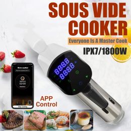 Contrôle Smart WiFi Contrôle IPX7 Imperrofroping Vacuum Sous Vide Cooker 1800W IMMERSION CIRCULET Cooking précis avec écran numérique LCD