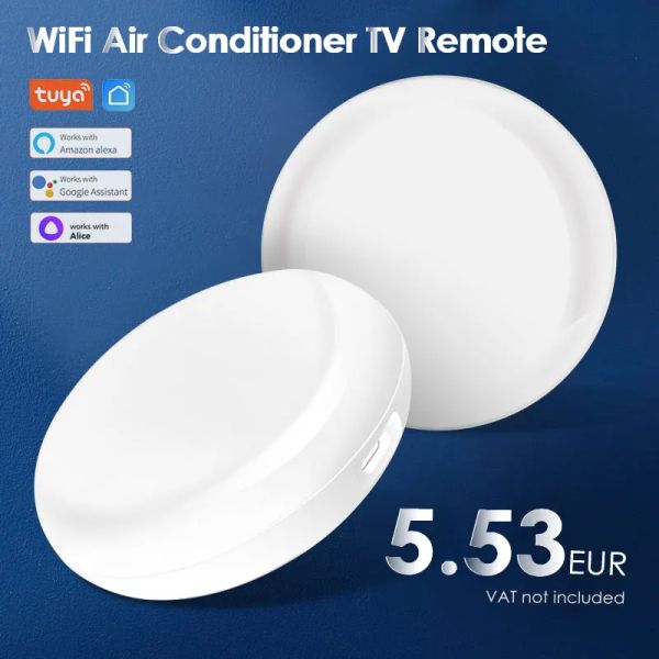 Control smart wireless wifiir controlador remoto Tuya/Smart Life Control Control Infrarrojo Aire acondicionado TV Trabajo con Alexa Google Alice