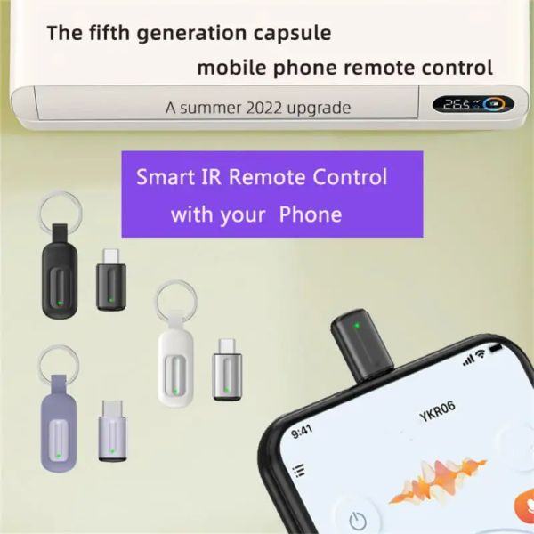 Contrôle Smartphone télécommande IR Mini adaptateur contrôle App intelligent téléphone infrarouge sans fil télécommande universelle
