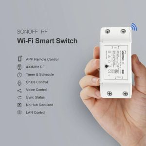 Contrôle Sonoff 433 RF R2 Smart ON / OFF WiFi Switch, support App / 433 RF / LAN / VOCK Remote Control Mode DIY Mode Fonctionne avec Alexa Google Home