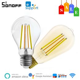 Control Sonoff B02F A60/ST64 SMART WIFI LED Filament Bulb E27 220240V DualColor Dimable Light Lamps via Ewelink -app Remote Regel