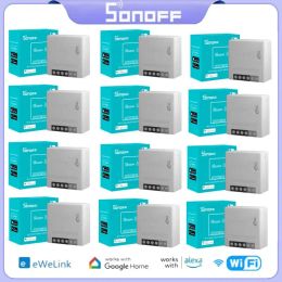Controle SONOFF MINIR2 Smart Switch Wifi Timer Draadloze schakelaars Slimme automatisering Afstandsbediening/stembediening Via eWelink Alexa Google Home