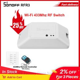 CONTRÔLE SONOFF RF R3 WiFi DIY WiFi Smart MODULE MODULE CUTERS CUTERIEUX ÉCLAINE SELLEMENTS 433 MHz RF App Controller Smart Home