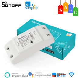 Control SONOFF RFR2 433MHZ Wifi DIY Smart Switch Smart Home Automation Módulo a través de la aplicación Ewelink Control remoto Trabajo con Alexa Google Home