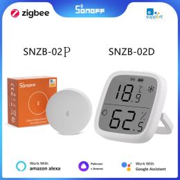 Control Sonoff SNZB02D/SNZB02P ZIGBEE SMART TEMPERATUUR Vochtigheidssensor met LCD -scherm voor Ewelink Alexa Google Home Assistant Alice Alice