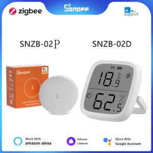 Control Sonoff SNZB02D/SNZB02P ZIGBEE SMART TEMPERATUUR Vochtigheidssensor met LCD -scherm voor Ewelink Alexa Google Home Assistant Alice Alice