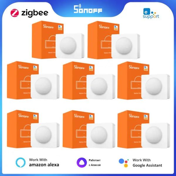 Contrôle SONOFF SNZB03 ZigBee capteur de mouvement moniteur en temps réel déclencheur alarme maison intelligente travail avec ZBBridge eWelink APP Alexa Google Home