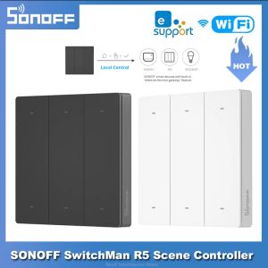 Contrôle SONOFF SwitchMan R5 contrôleur de scène 6 touches câblage gratuit maison intelligente eWeLink télécommande fonctionne SONOFF M5/MINIR3 commutateur intelligent