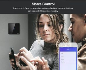 Contrôle Sonoff T3 TX WiFi Smart Wall Touch Interrupteur de relais sans fil Module Smart Home Control via Ewelink / RF433 Travaillez avec Alexa Google Home