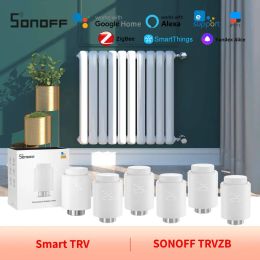 Control Sonoff TRV Zigbee Válvula de radiador termostático Smart TRVS Control de calefacción Systerm Asistente de casa Automatización TRVZB Alexa