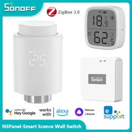 Controle SONOFF TRVZB Zigbee Thermostatische Radiatorkraan Smart Home EWeLink App Controle Temperatuur Verwarming Werkt met Alexa Google Home