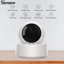 Contrôle SONOFF Wifi caméra GK200MP2B sans fil IP 1080P HD bébé moniteur intelligent Surveillance sécurité 360 IR caméra alarme maison intelligente