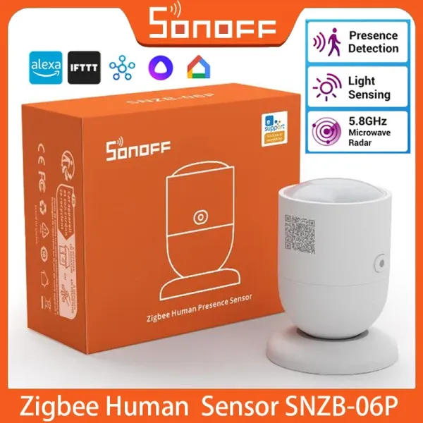 Contrôler le capteur de présence humaine Sonoff Zigbee Snzb06p de détection de présence Sentant la maison intelligente pour Google Alexa Alice