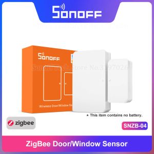 Contrôlez le capteur de porte/fenêtre sans fil SONOFF Zigbee SNZB04 ZigBee, fonctionne avec le hub ZBBridge ZigBee 3.0 via l'application eWeLink, prise en charge IFTTT