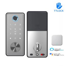 Contrôler l'application TTLOCK Smart Remote Control Empreinte Mot de passe de mot de passe US Deadbolt Lock de verrouillage automatique