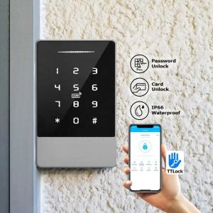 CONTRÔLE le clavier Bluetooth TTLOCK Smart Access Control Control Machine Access Reader For Electric Lock Gate Empilement d'empreintes digitales en option