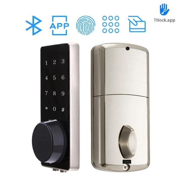 Contrôle TTLOCK BLUETOOTH SMART DOOR LOCK Mot Mot Mot de passe électrique verrouillage de porte tactile Clavier Clavage Auto IC Carte Mécanique Key Lock