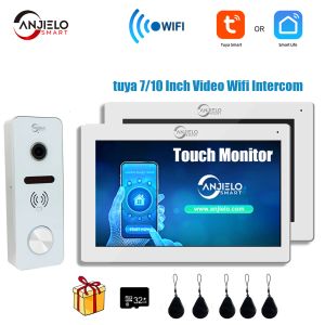 Contrôle Tuya 7/10 pouces Touch Monitor Video WiFi Interphone Tuya Smart Home Video Doorbell Système