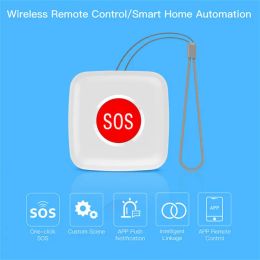 Contrôler le bouton d'urgence de zigbee intelligent Tuya Bouton d'appel d'alarme SOS ALLES