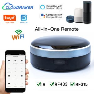 Contrôle Tuya IR RF 433/315, télécommande intelligente universelle WIFI pour rideaux TV AC, volet roulant, fonctionne avec Alexa Google Home Siri