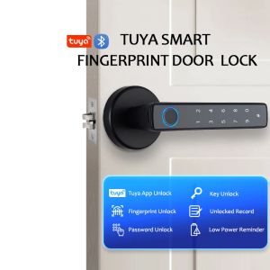 Contrôlez le verrouillage de porte d'empreinte digitale Smart Smart Bluetooth Bluetooth Wireless Digital Door Lock Entrée sans clé Lock de porte de porte Home Security Remote
