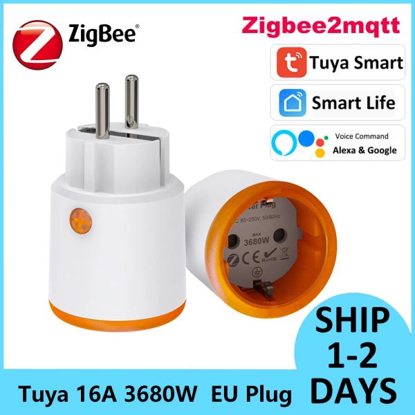 Contrôle Tuya Smart Home Zigbee 3.0 Zigbee2MQTTT 16A EU 3680W PULITE DE PULITE