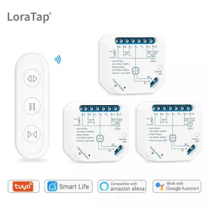 Contrôle le module de commutateur de rideau Smart Life Tuya Blinds de télécommande Roller Shutter RF + WiFi Timer de l'application Google Home Aelxa Echo Smart Home