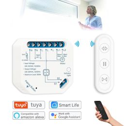 Contrôlez le commutateur de rideau Wifi Tuya Smart Life pour volets roulants motorisés, fonctionne avec Google Assistant et Echo Alexa Voice Control