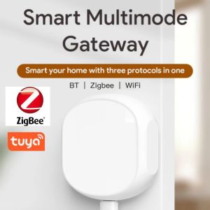 Contrôle Tuya Smart Multimode Gateway Hub Bluetooth WIFI Zigbee Smart Home Bridge Control Fingerbot Smart Life APP fonctionne avec Alexa