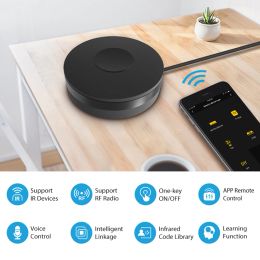 Control Tuya WiFi IR RF Control remoto inteligente Control de voz Control remoto infrarrojo inteligente Soporte para Amazon Alexa Asistente de Google