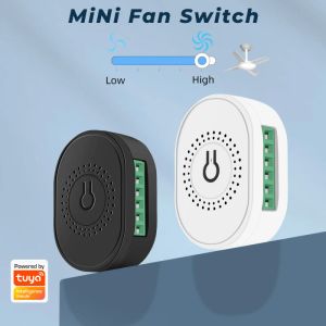 Contrôle Tuya WiFi Mini DIY Smart Fan Speed Speed Switch Plafond Fan Controller Fan Switch Smart Life App De Control Work with Alexa Google Home