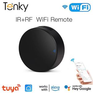 Controle Tuya WiFi-afstandsbediening voor airconditioner TV RF / IR-apparaten Smart Life-app Spraakbesturing Werk met Alexa Google Home