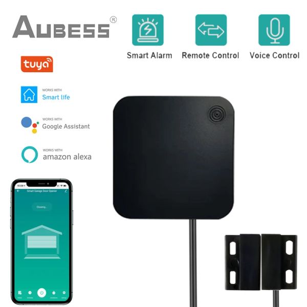 Control Tuya Wifi Smart Garage Door Opener Controller No Hub requiere un trabajo remoto inalámbrico con SmartLife Voice Control Alexa Google Home