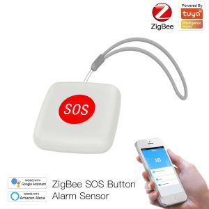 Contrôle Tuya Zigbee 3.0 SOS Button Capteur ALARME ENFANTS ENFANTS ALARME ALLÉRÉE AIDE AIDE DE L'URGENCE SMART SMART Life Télécommande