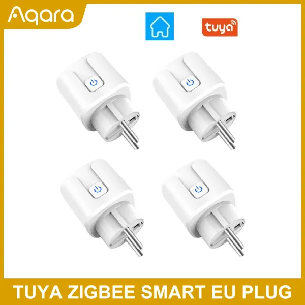 Contrôle Tuya ZigBee prise intelligente EU BR 16A adaptateur moniteur d'alimentation minuterie prise APP télécommande application Tuya pour Alexa Google Home Assistant