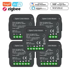 Module de commutateur de rideau Tuya Zigbee/WiFi, pour volet roulant, moteur de stores, maison intelligente, télécommande vocale pour Alexa Google Home