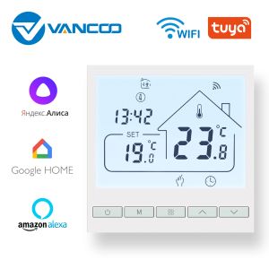 Contrôle du sol au sol chaud pour la chaudière électrique / gaz / eau sous-plancher / Contrôleur de chauffage infrarouge Wifi Tuya Smart Home Thermoregulateur