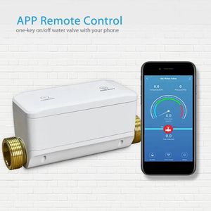 Contrôle WiFi Niveau d'eau automatique Valve de commande CONTRÔLE Écoulement / pression / température / fuite prend en charge Alexa Google Home