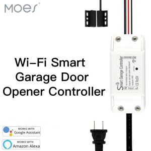 Contrôle WiFi Smart Garage Door Smart Life App Remote Control Open Close Monitor Compatible avec Alexa Echo Google Home Aucun centre