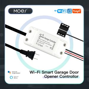 Contrôle WiFi Smart Garage Door Smart Life App Remote Control Open Close Monitor Compatible avec Alexa Echo Google Home Aucun centre