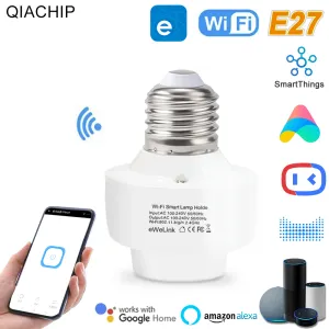 Besturing WiFi Smart Light Bollen Adapter Mini E27 Lamphouder Remote Remote Remote Control Smart Home Alexa Google Home Ifttt Alice SmartThings