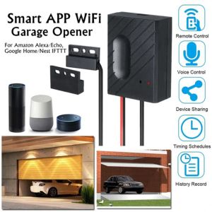 Contrôle WiFi Smart Switch Garage Door Contrôleur compatible Garage Door Overner Ewelink App Timing Fonction Smart Phone Contrôle