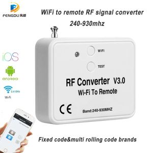 Commutateur WiFi Contrôle 240 ~ 930 MHz Bridge télécommande WiFi vers le convertisseur RF distant pour porte de garage pour la maison intelligente