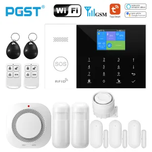 Contrôle WiFi WiFi GSM Home Fambular Security Alarm System SMS Tuya Smart Life App Control avec des kits d'alarme d'écran de 2,4 pouces