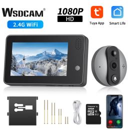 Contrôle WSDCAM Tuya WiFi PEEPHOLE DOOR SEPLORES SELL Vision nocturne intellige