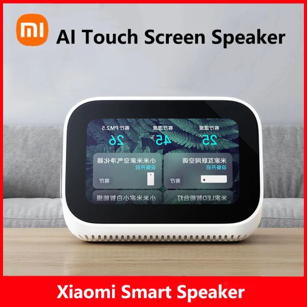 Control Xiaomi AI Touch Screen Altavo Bluetooth 5.0 3.97 pulgadas Pantalla digital despertador Conexión inteligente para altavoz Smart Mi altavoz