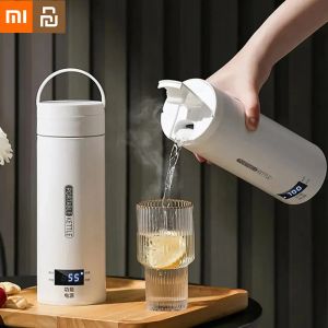 Contrôle xiaomi bouillons électriques portables bouillons d'eau tasse de thé Coffee Kettle Travel Thermo Stewable Keep Warm Smart Temperature Control